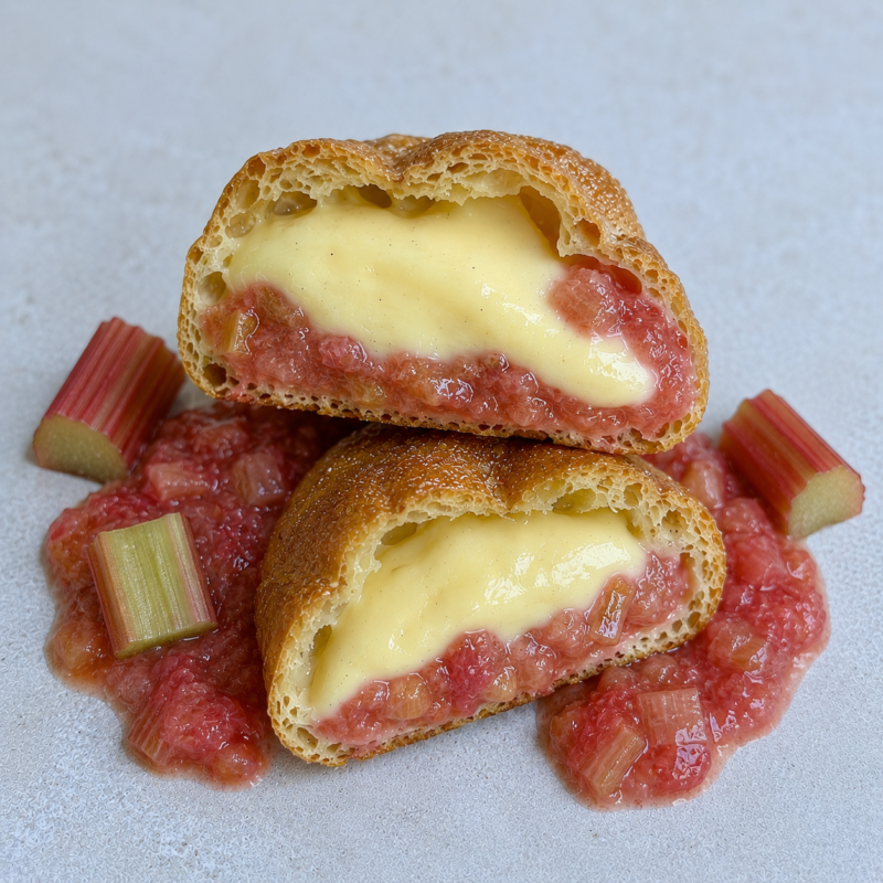 Beignet Rhubarbes et Vanille (dispo du 14/05 au 24/05)